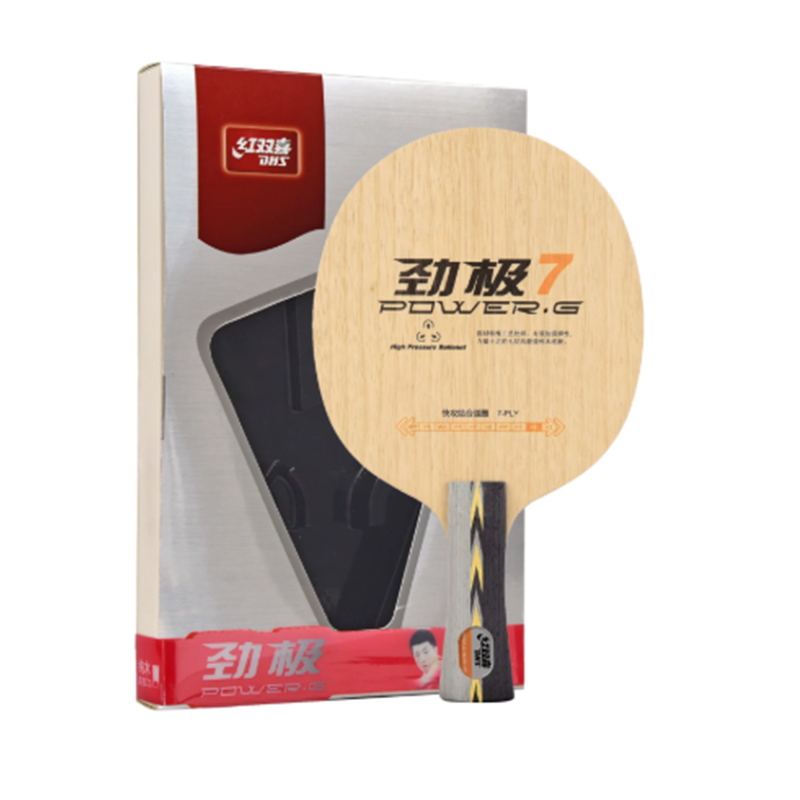 Table Tennis Racket - DHS PG7 Tischtennisschlägerblatt aus reinem Holz,