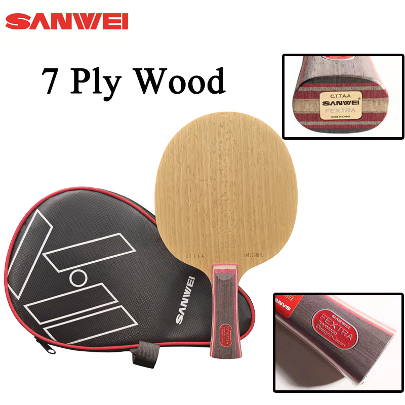 Table Tennis Racket - Neues SANWEI FEXTRA 7 Tischtennisschläger-Holz 7-Schicht-Holz