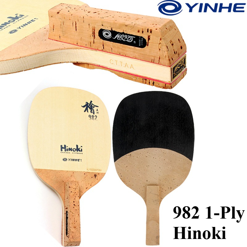 Table Tennis In Japanese - YINHE 982 1-lagiges Massives Hinoki Tischtennisschlägerholz