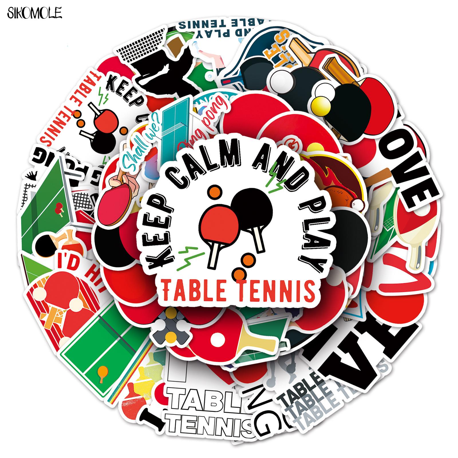 Table Tennis Olympics - 10/30/50 stücke Ping-pong Ball Aufkleber DIY