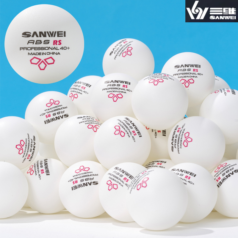 Table Tennis Olympics - SANWEI RS40+ 3-Sterne-Tischtennisbälle, genähtes ABS, neues