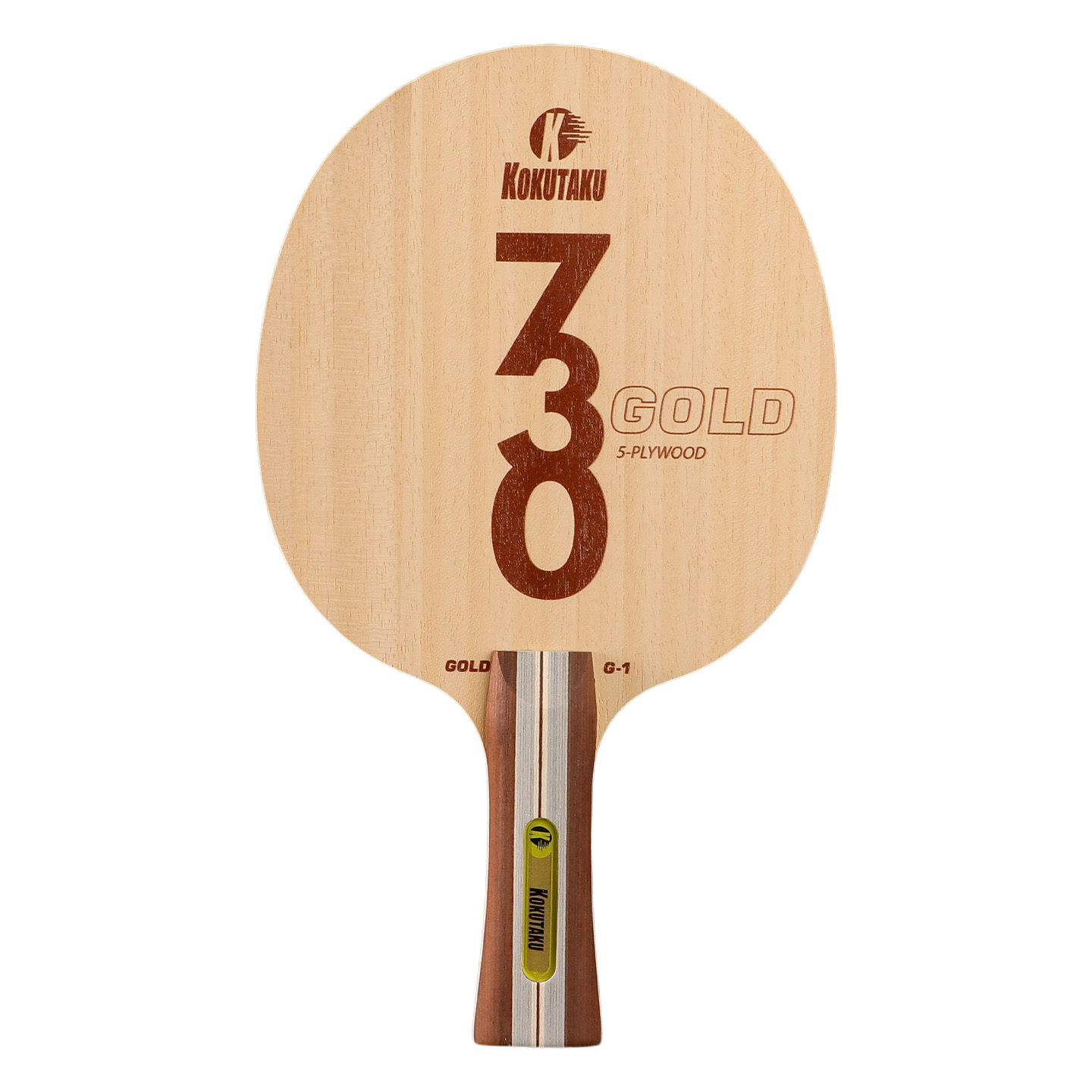 Table Tennis In Japanese - KOKUTAKU 730G1 5-Schicht Vollholz-Tischtennisschläger Leichtgewichtig Shake-Hand/Pen-Hold