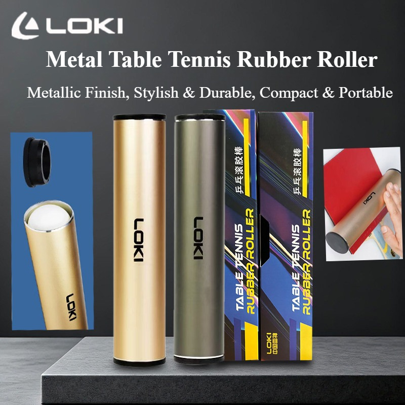 Table Tennis Olympics - LOKI Metall-Tischtennisgummi-Rollbehälter Professioneller Tischtennisgummi-Rollstab Schläger-Gummi-Zubehör
