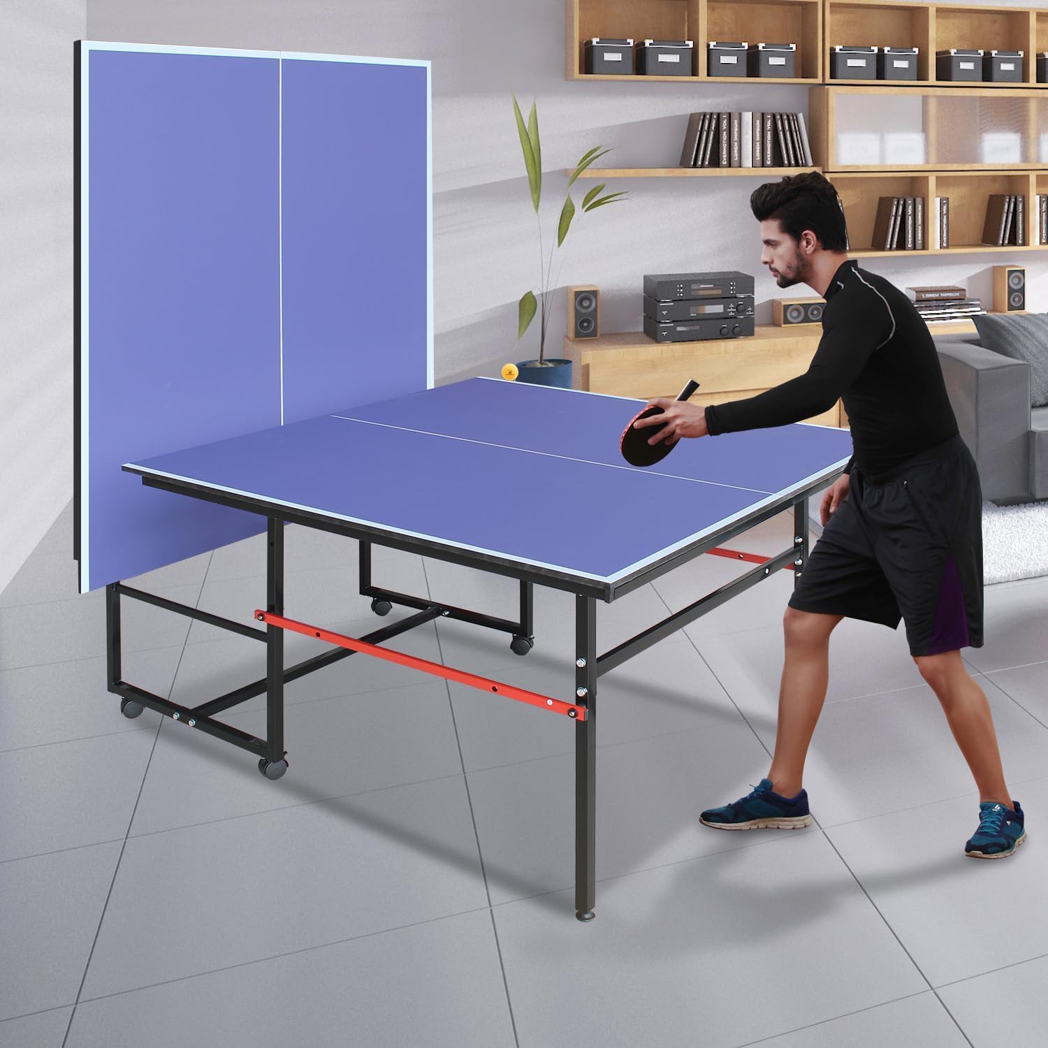 8 Fuß tragbarer Ping-Pong-Tisc – Table Tennis Olympics Bewertung und Preis