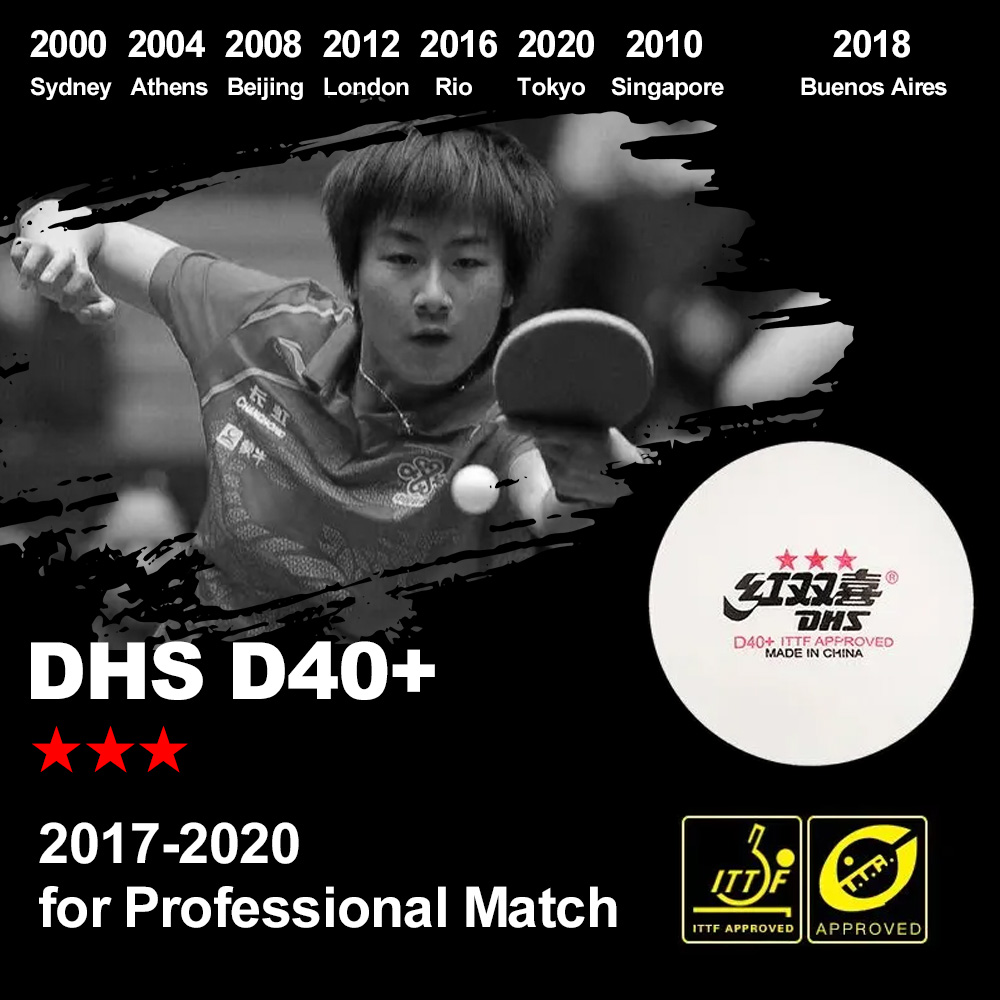 DHS D40+ DJ40+ Ping-Pong-Bälle – Table Tennis Olympics Bewertung und Preis